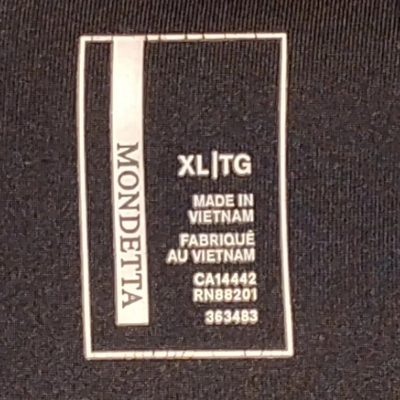 Mondetta Black & White Camo Long Sleeve Stretch Athletic Jacket in Size XL - Picture 3 of 13